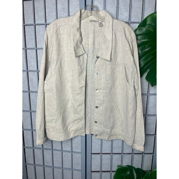 Putumayo 100%Linen Jacket Size Small W/ Pockets. - Picture 1 of 8